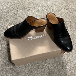 Madewell The Harper Mule True Black Size 7